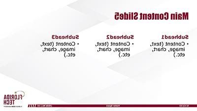 PowerPoint Template Content Slide Example